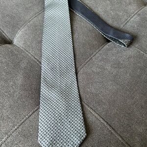Tommy Hilfiger Green and Blue Textured Tie